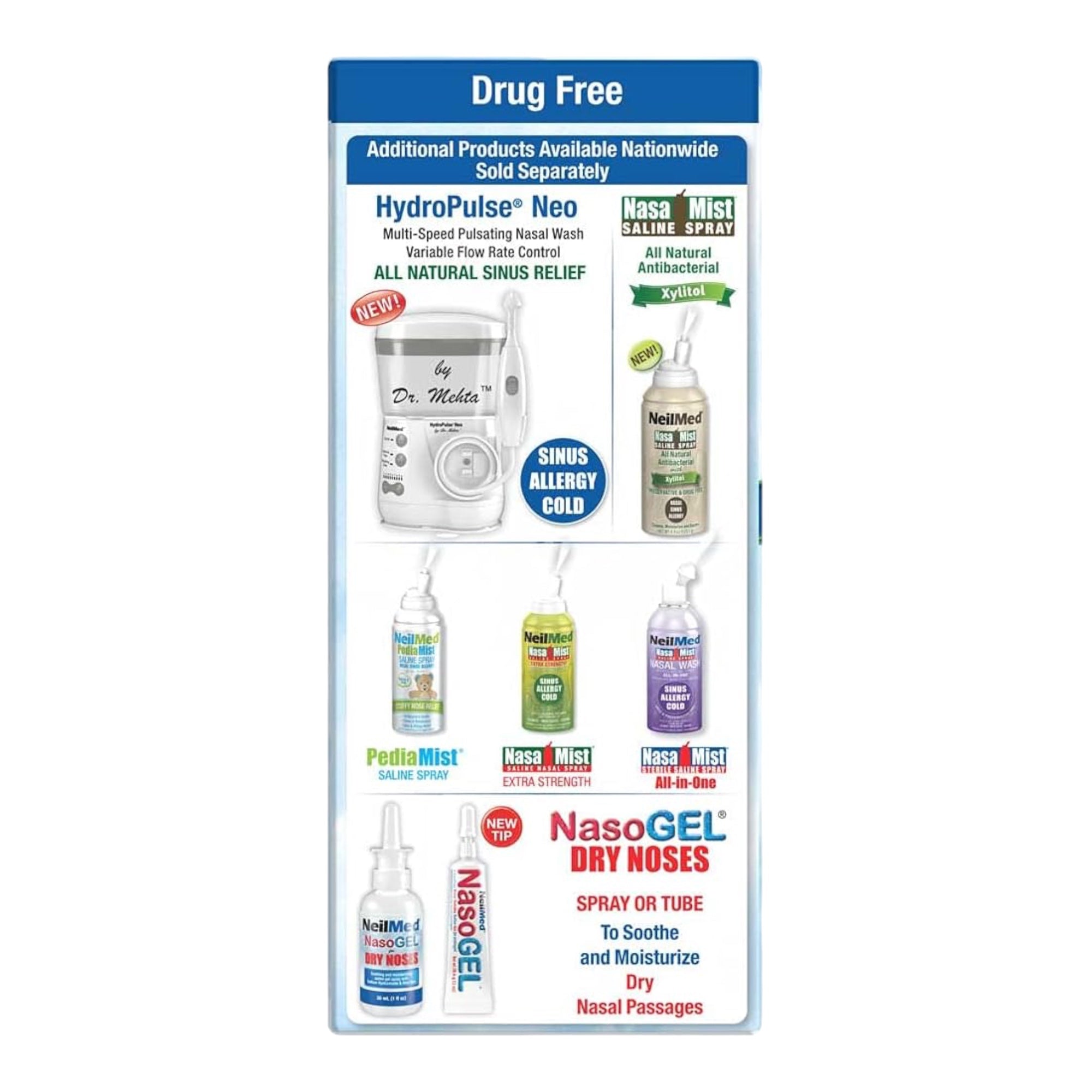 NeilMed Sinus Rinse with 60 Premixed Packets