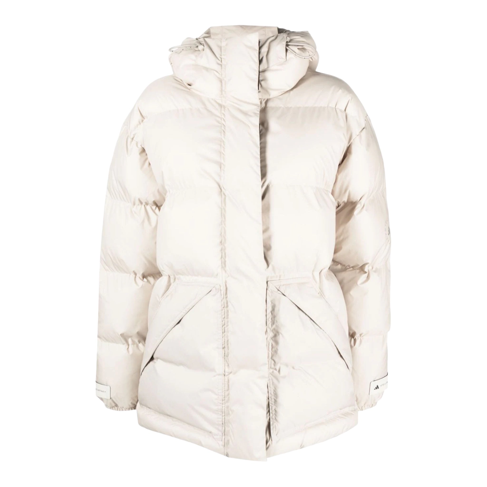 Adidas by Stella McCartney - Abrigo capitonado con logo estampado
