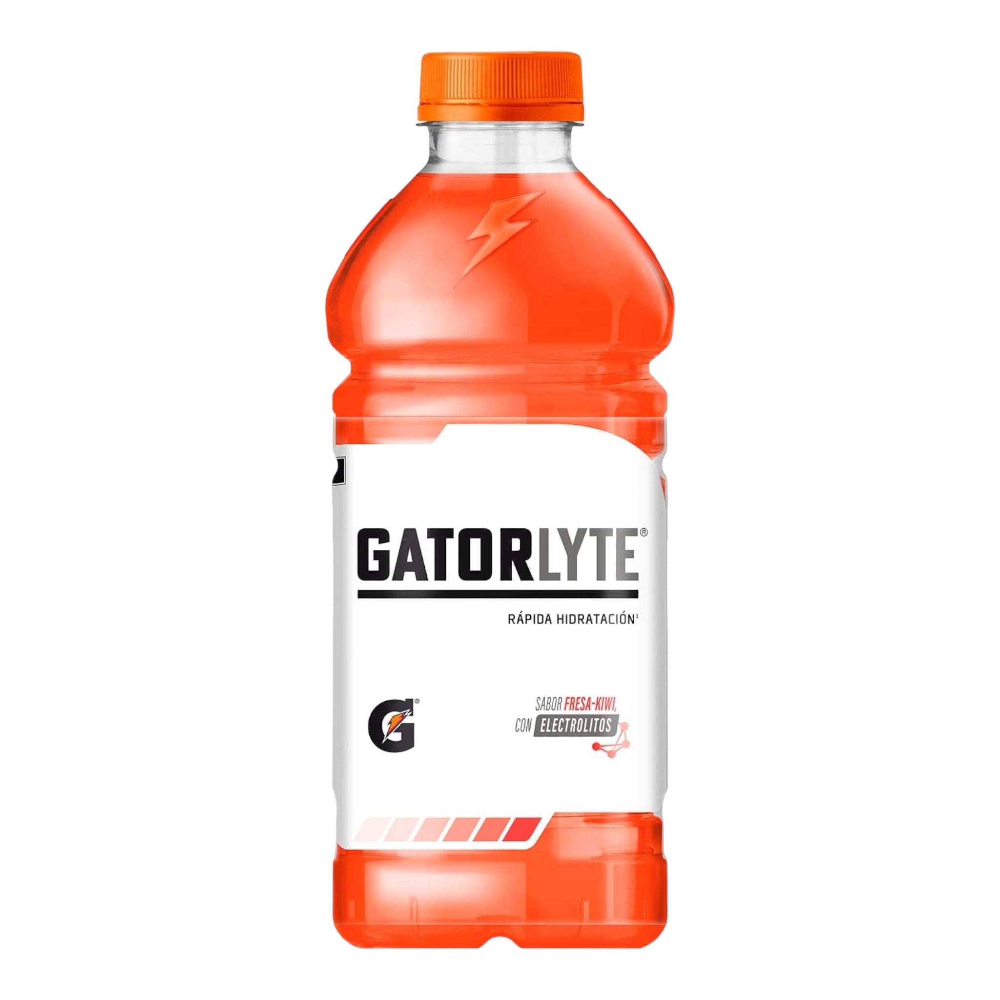 Gatorlyte Fresa-Kiwi, Bebida Rehidratante: 1 Paquete con 6 Botellas de 591 ml