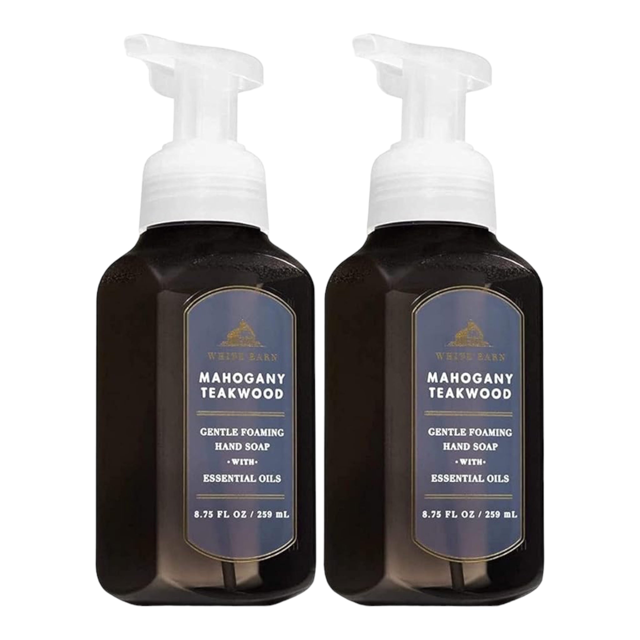 Bath & Body Works - Jabón de manos de espuma suave en madera de teca de caoba (2 unidades)