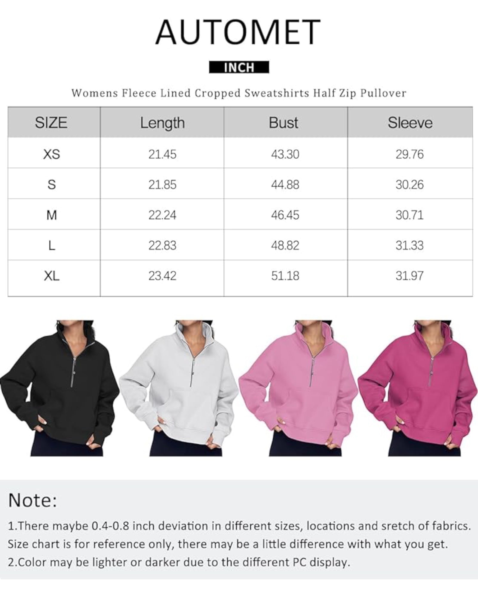 Sudadera con medio cierre para mujer