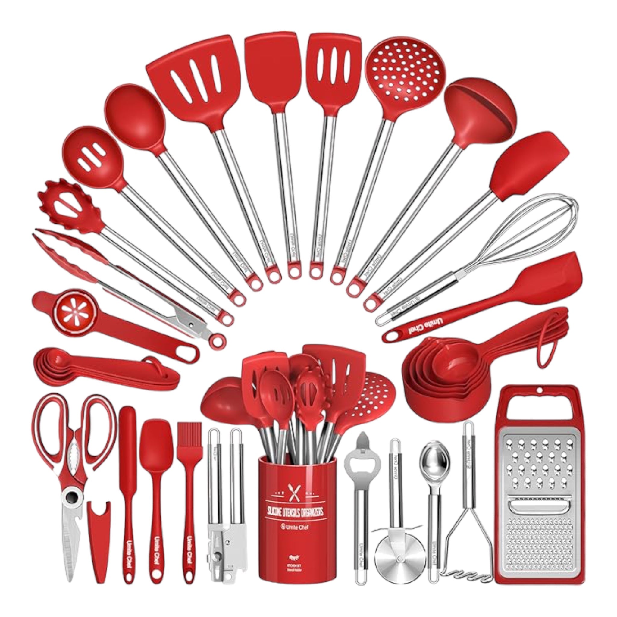Umite Chef - Juego de 34 utensilios de cocina