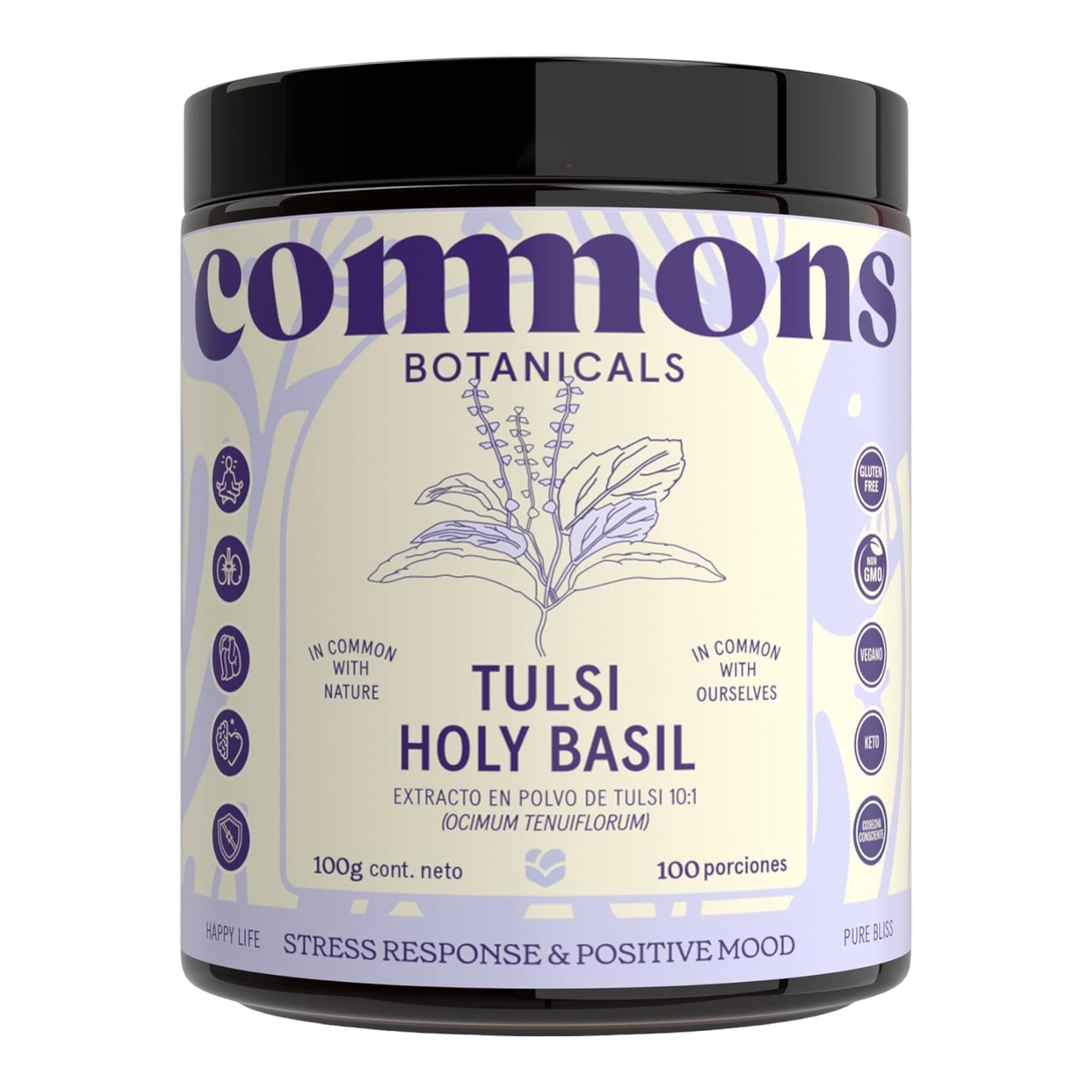 Commons Kit Calma - Extracto Puro de adaptogenos en polvo 3 frascos de 100gr