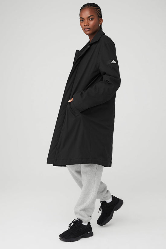 Signature overcoat - Black