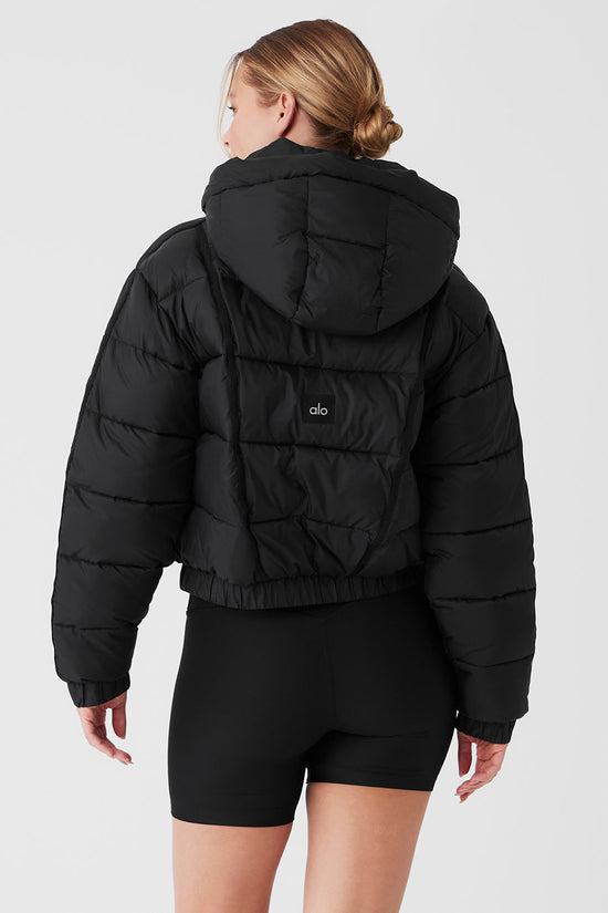 Aspen love puffer jacket - Black