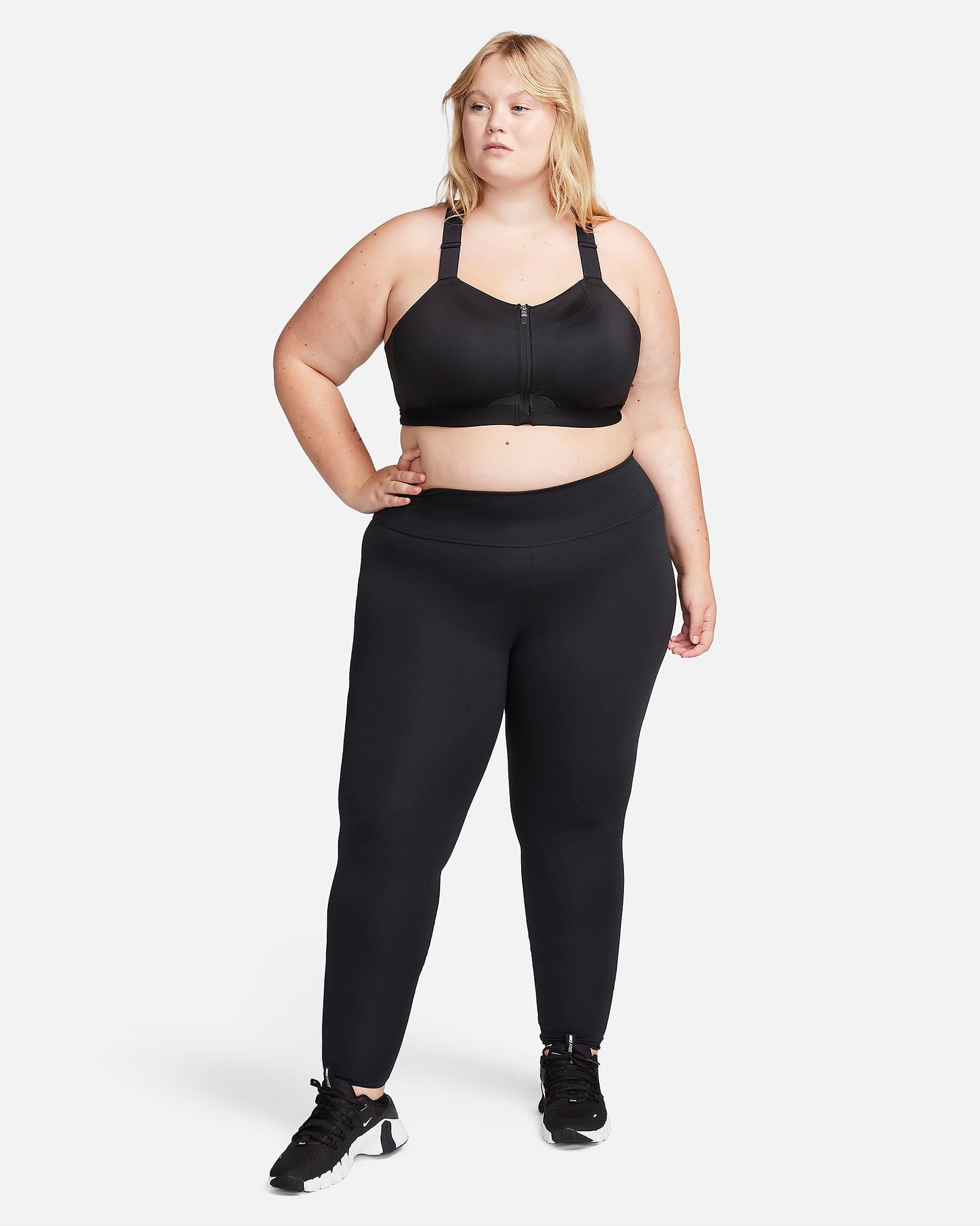 Nike Alpha - Women's High-Support Padded Zip-Front Sports Bra