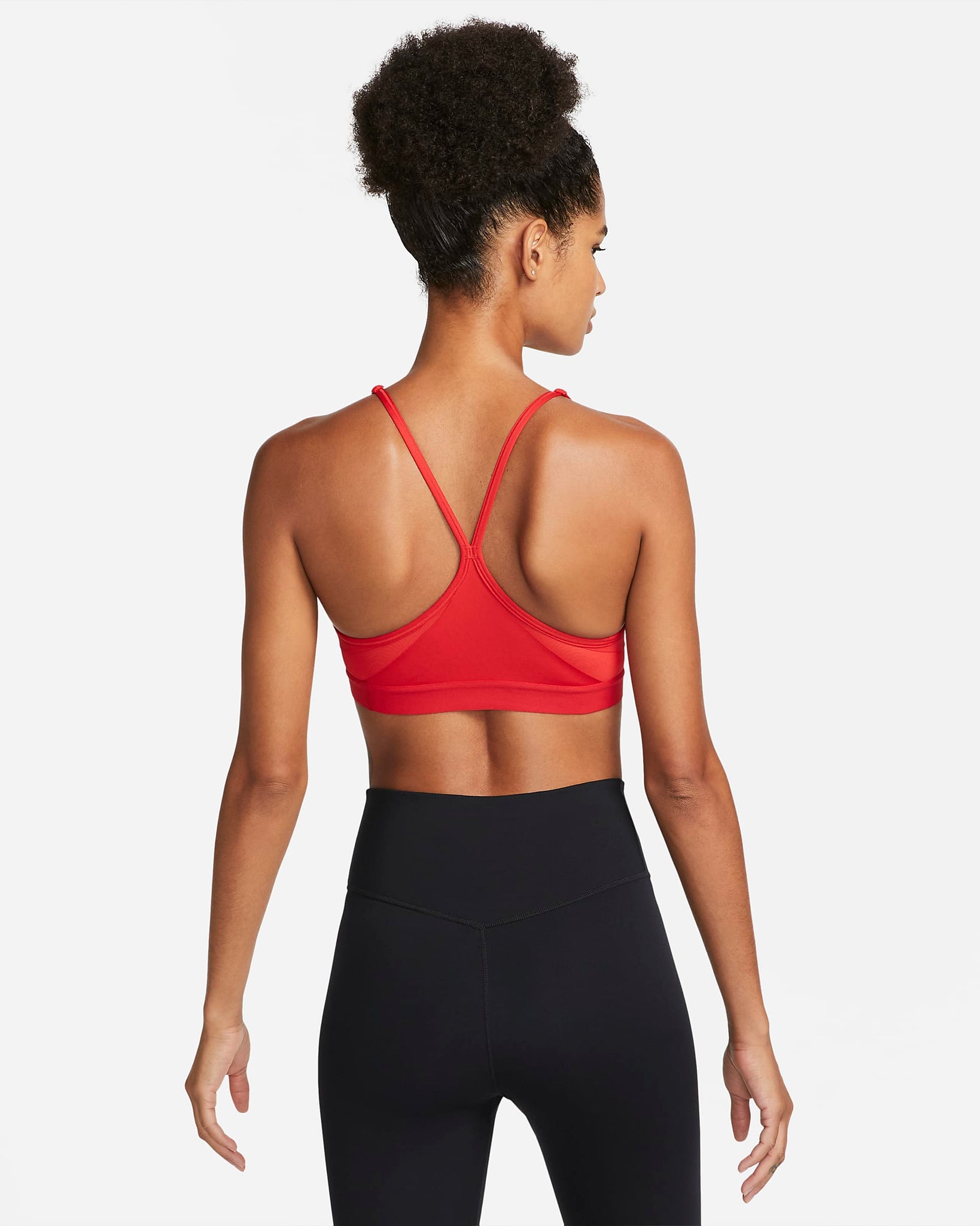 Nike Indy - Bra deportivo de baja sujeción acolchado con cuello en V para mujer