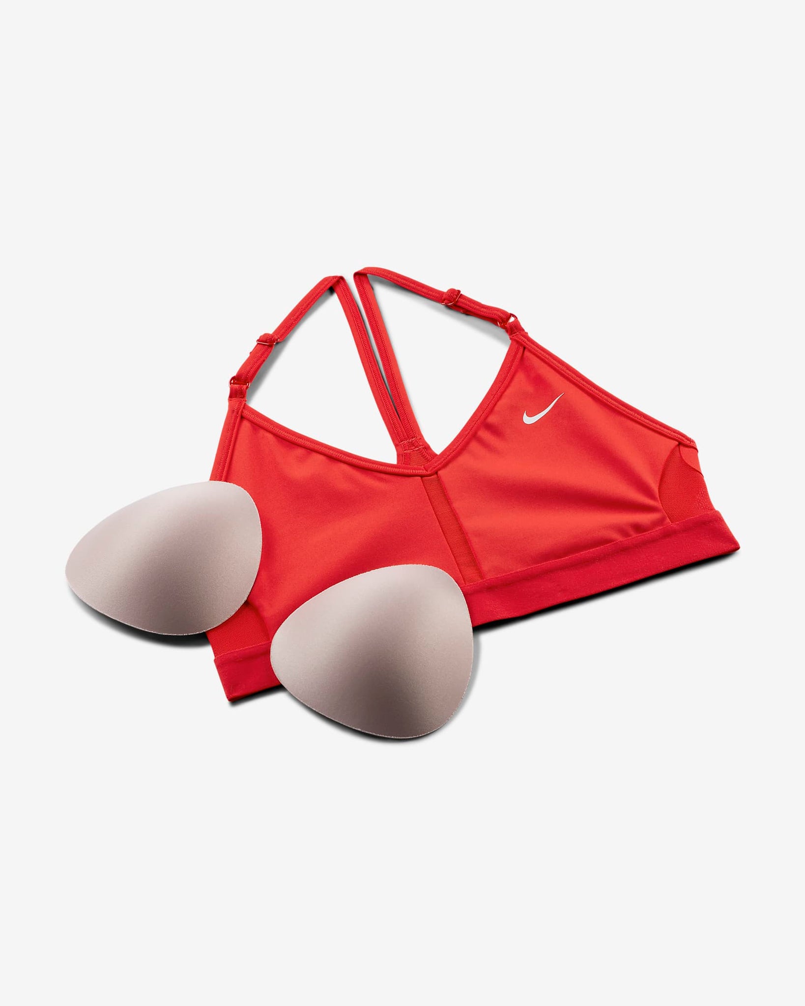 Nike Indy - Bra deportivo de baja sujeción acolchado con cuello en V para mujer