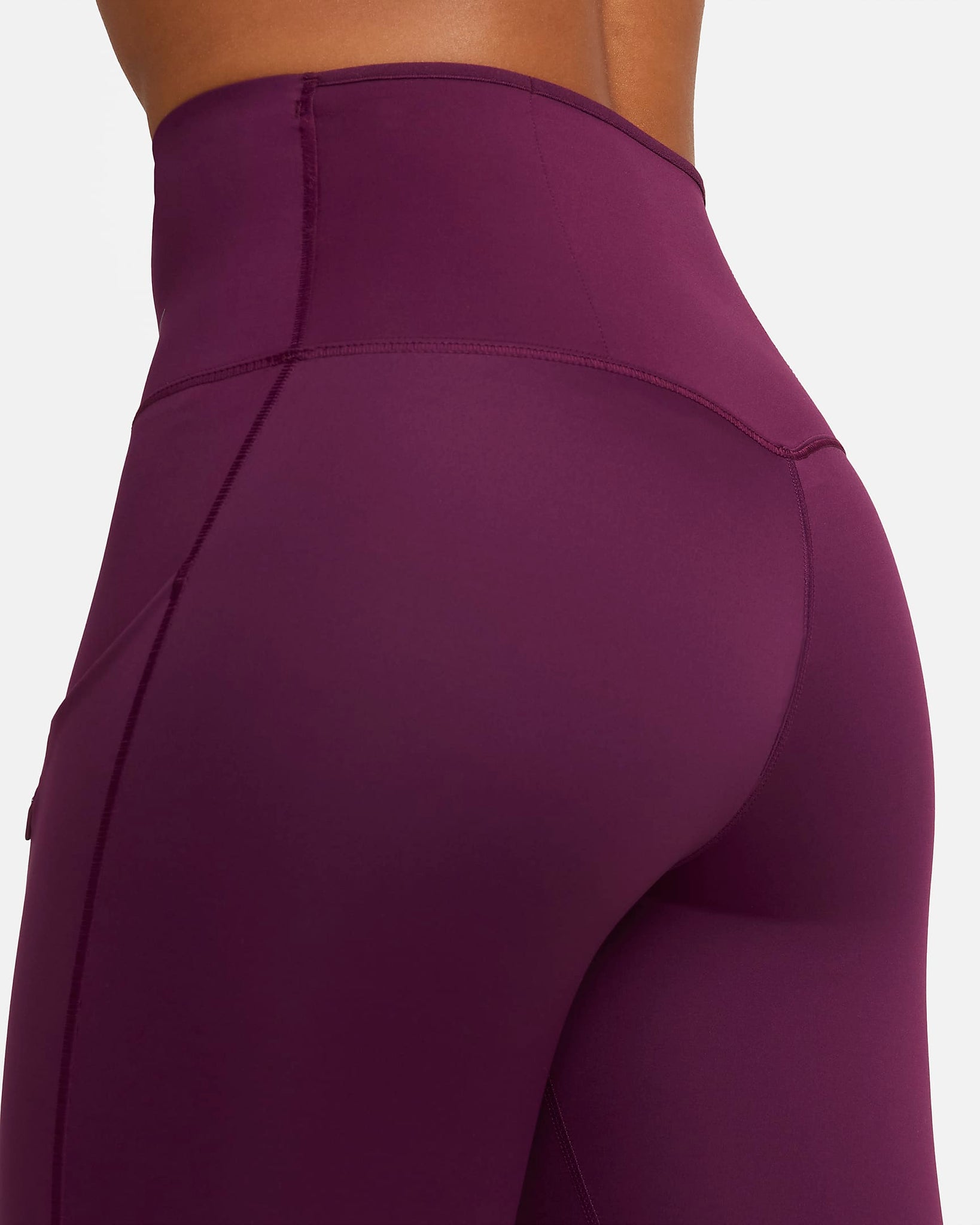 Nike Go - Leggings de tiro alto de 7/8 de sujeción firme con bolsillos para mujer