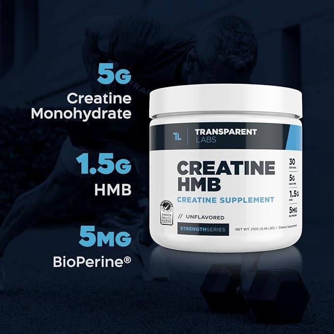Creatina HMB Transparent Labs - 30 Porciones (210g)