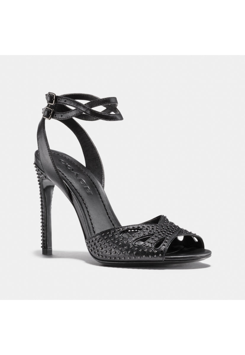 Sandalia De Tacon Con Detalles