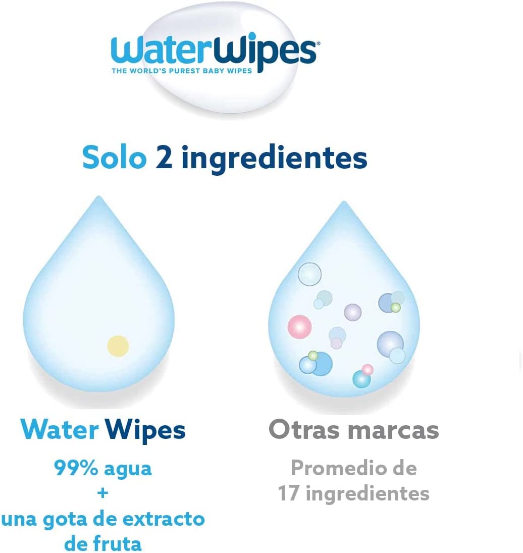 WaterWipes - Toallitas Húmedas para Bebé - 720 Toallitas