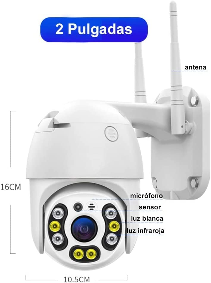 Cámara De Seguridad Wifi Inalámbrica Para Exterior/interior
