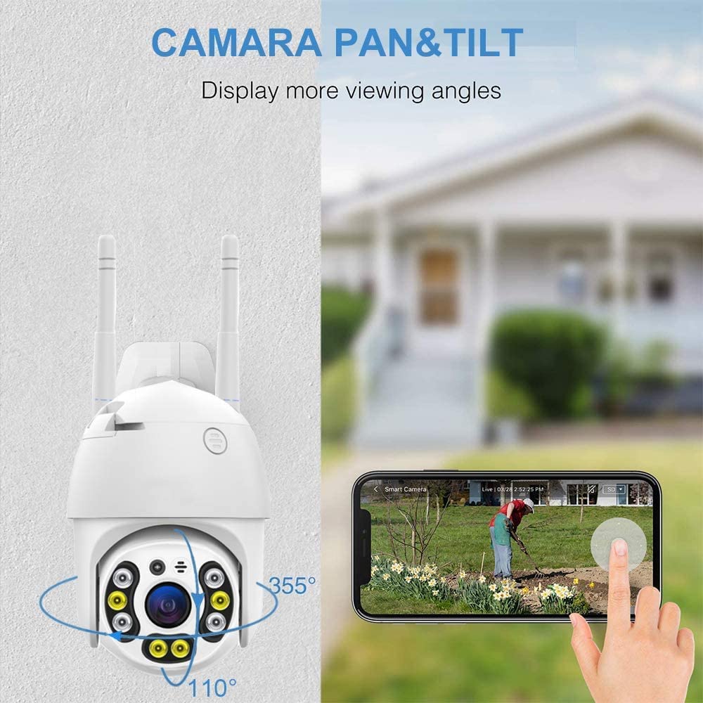 Cámara De Seguridad Wifi Inalámbrica Para Exterior/interior