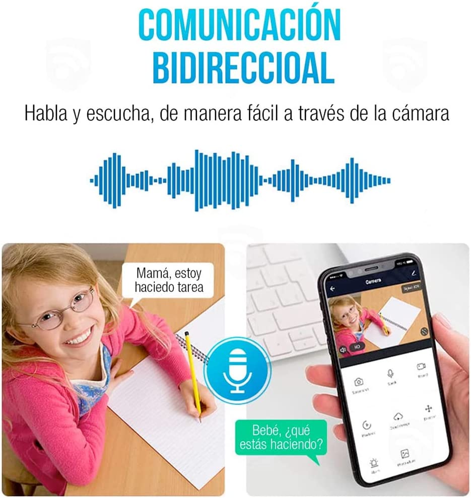 Cámara De Seguridad Socket Wifi Exterior/interior