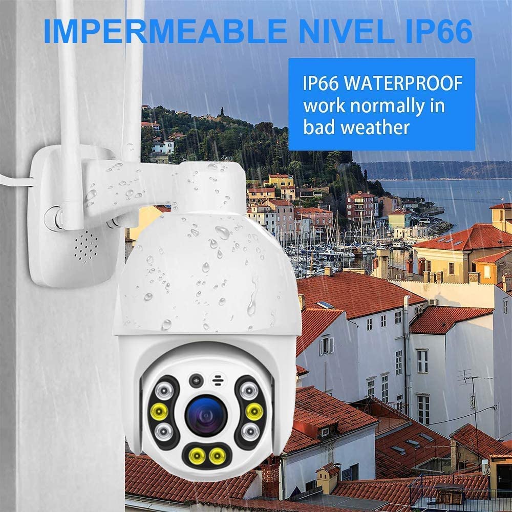 Cámara De Seguridad Wifi Inalámbrica Para Exterior/interior