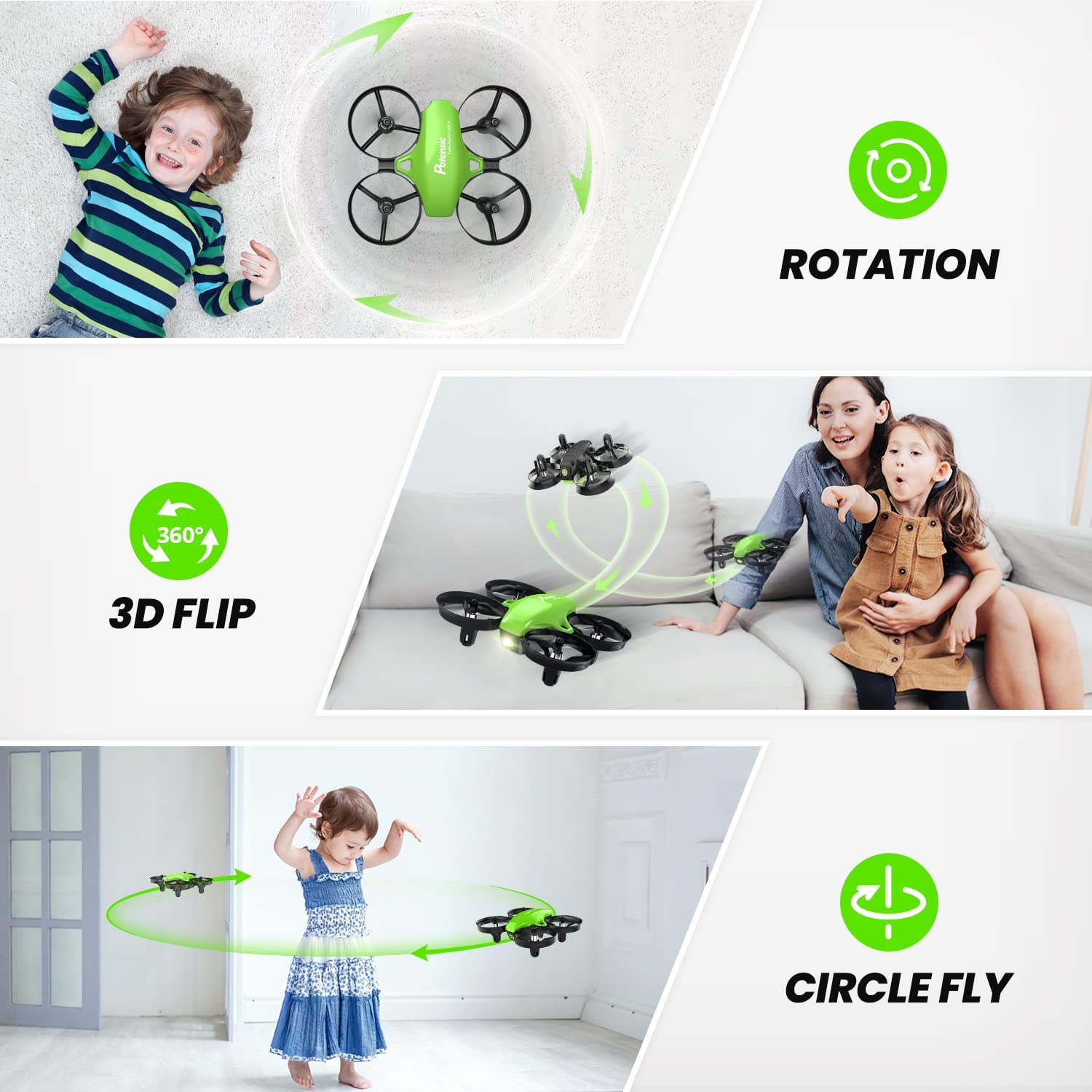 Mini Drone Potensic A20 RC Nano Quadcopter 2.4G 6 Axis