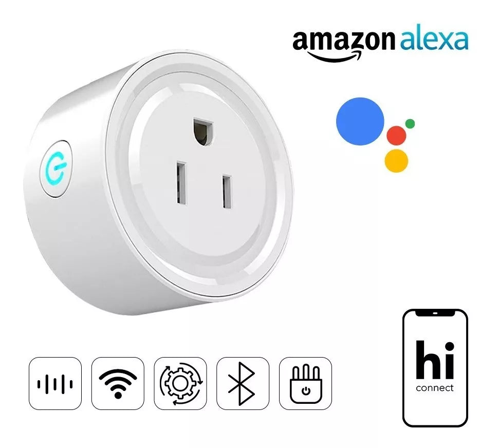 VHOME Enchufe y Medidor de Consumo Wifi Vhome Inteligente 10A Compatible  Con Alexa y Google Home